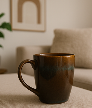 Latte Brown Ceramic Coffee Mug – 350ML