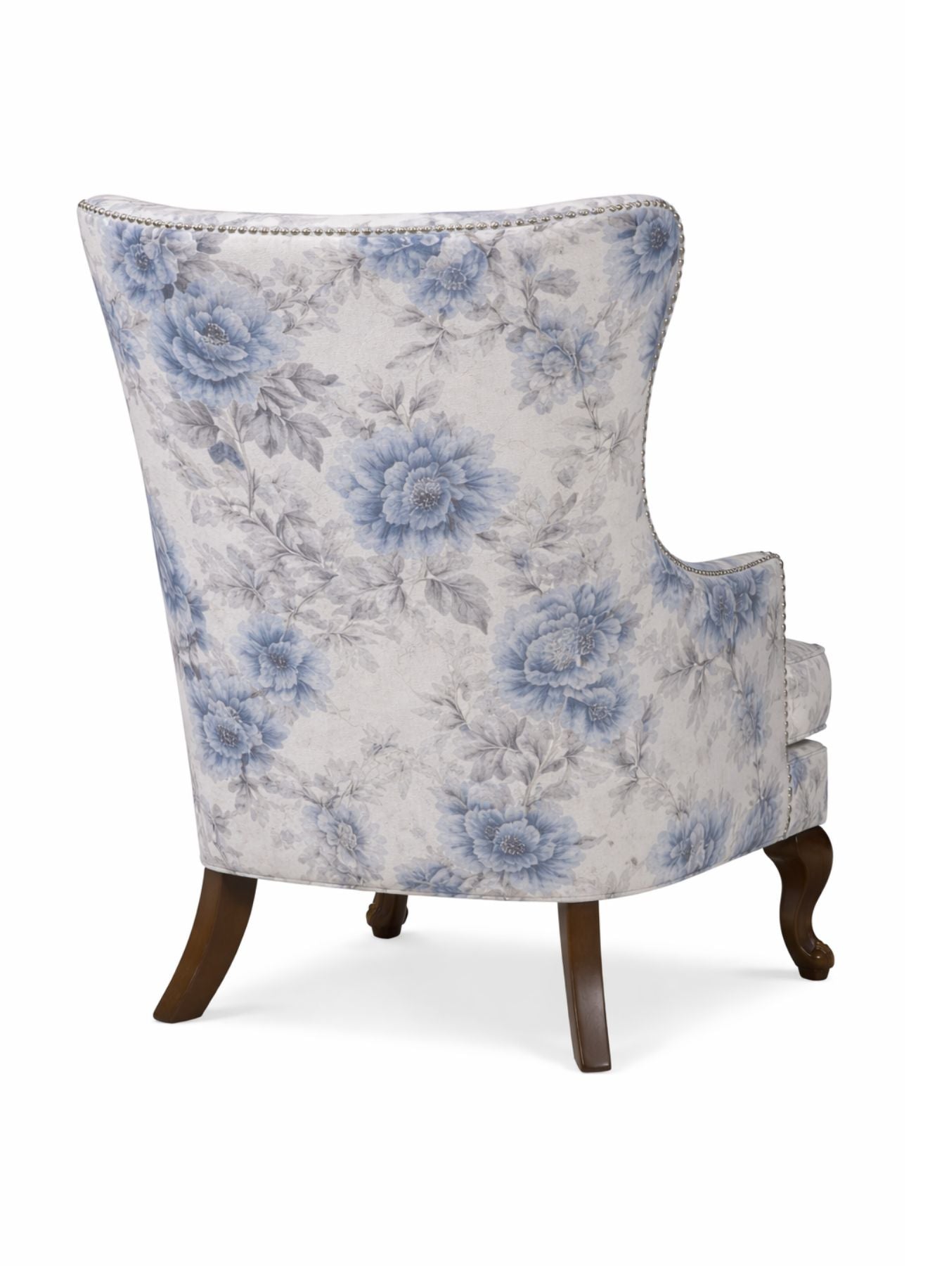 Floréva Wingback Accent Chair – Luxury Printed Fabric