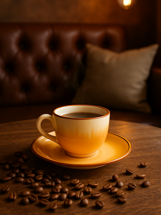 Elegant Ceramic Cup & Saucer Set of 1