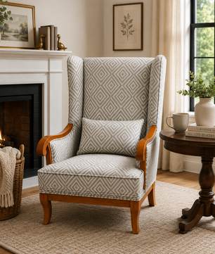 Aurela Premium Wingback Lounge Chair