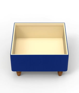 Modern Trunk Storage Ottoman- Royal Blue