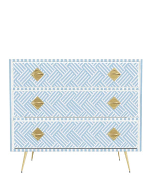 Inlay Chest of Drawers - Chevron