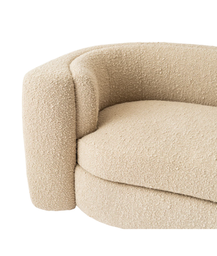 Curva Luxe Bouclé Sofa-3 Seater