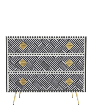 Inlay Chest of Drawers - Chevron