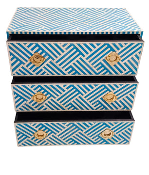 Inlay Chest of Drawers - Chevron
