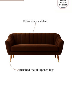 Luxury Velvet Upholstered Sofa