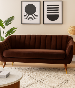 Luxury Velvet Upholstered Sofa