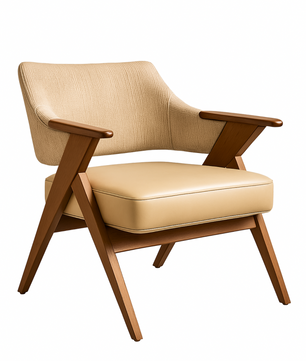 Contemporary Wooden Lounge Chair