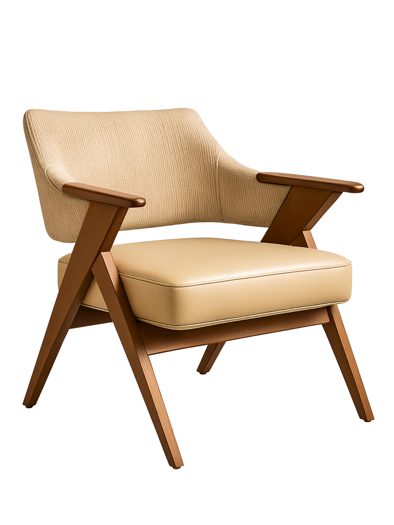 Contemporary Wooden Lounge Chair