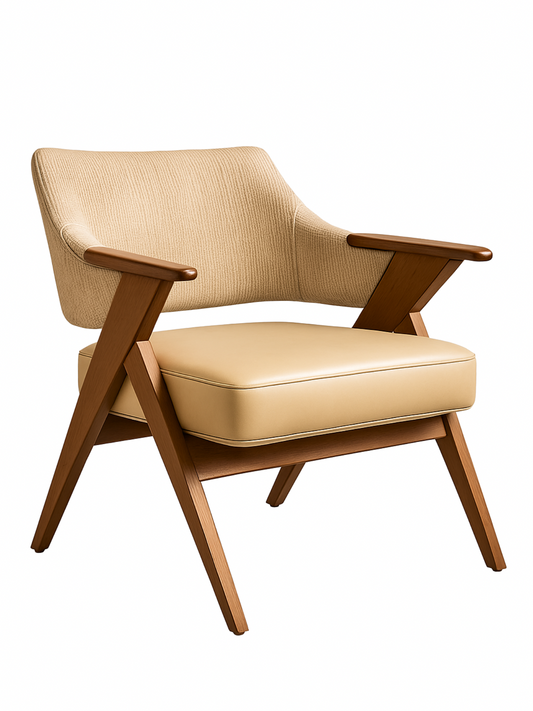 Contemporary Wooden Lounge Chair