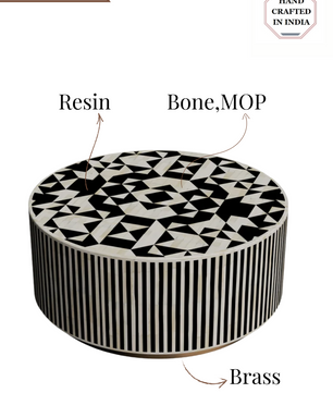 Philly Inlay Round Coffee Table - Kingsley