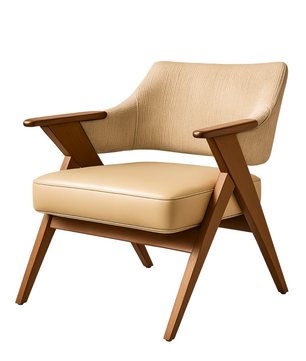 Contemporary Wooden Lounge Chair