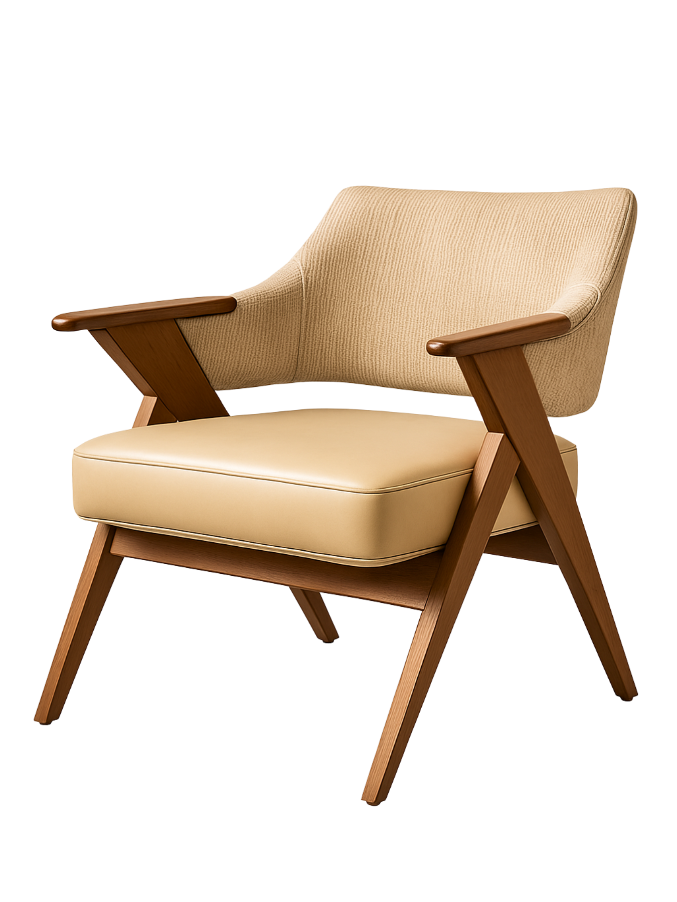 Contemporary Wooden Lounge Chair