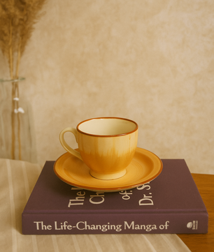 Elegant Ceramic Cup & Saucer Set of 1