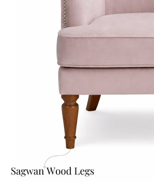 Elysian Velvet Wingback Accent Chair