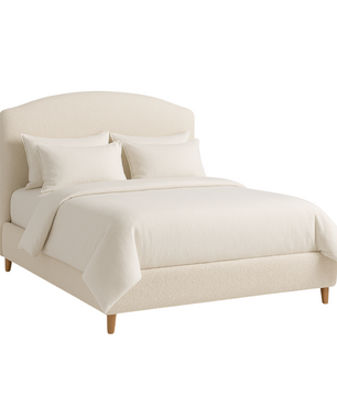 Rochelle Upholstered Bouclé Bed
