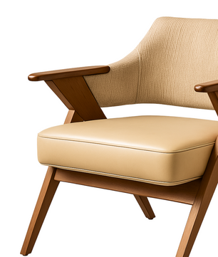 Contemporary Wooden Lounge Chair