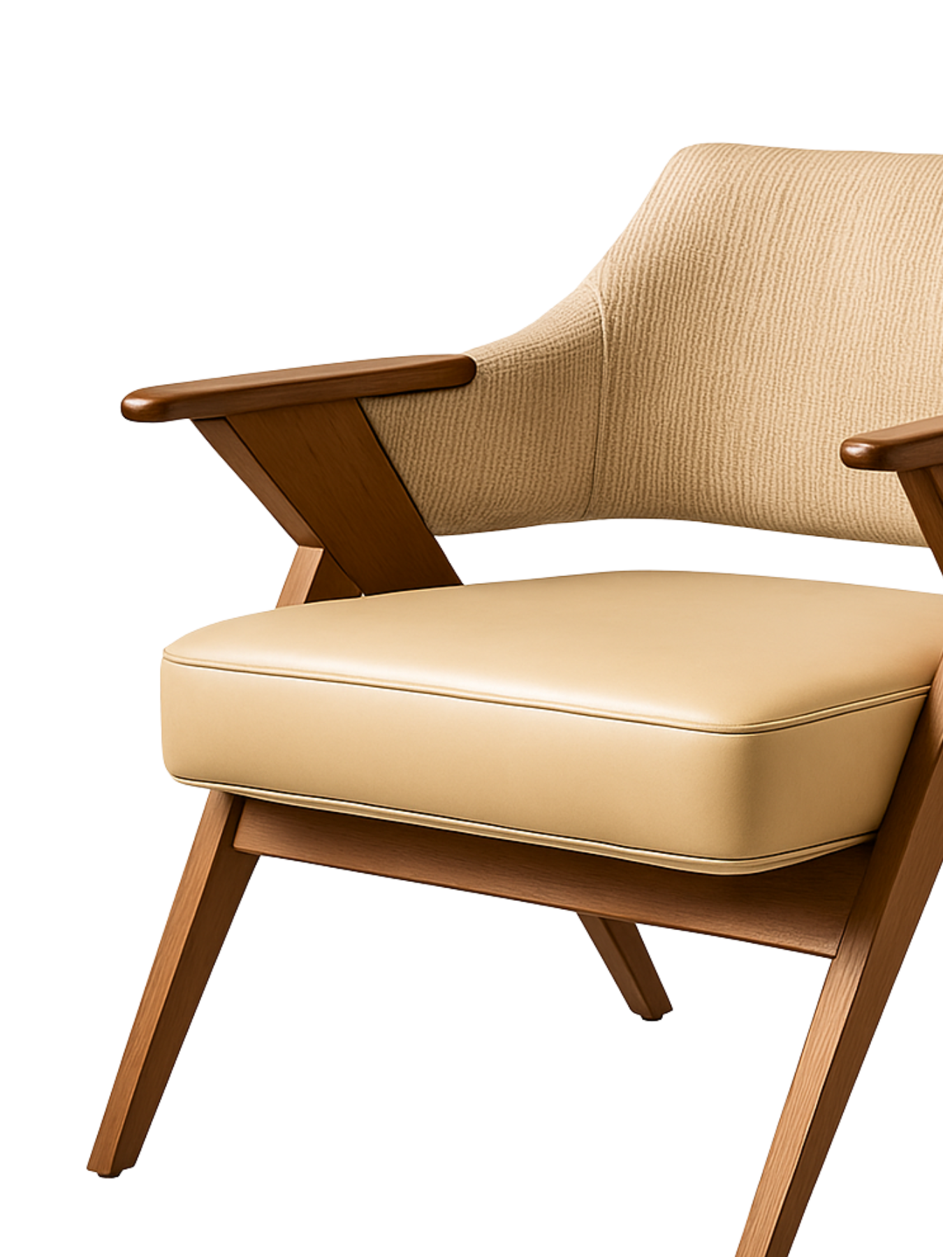 Contemporary Wooden Lounge Chair