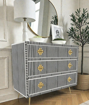 Inlay Chest of Drawers - Waterfall