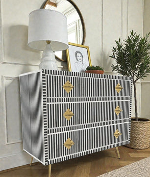 Inlay Chest of Drawers - Waterfall