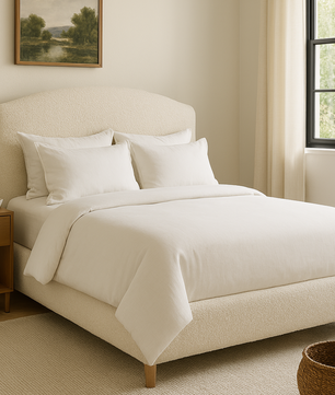 Rochelle Upholstered Bouclé Bed