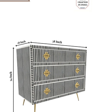 Inlay Chest of Drawers - Waterfall
