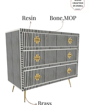 Inlay Chest of Drawers - Waterfall