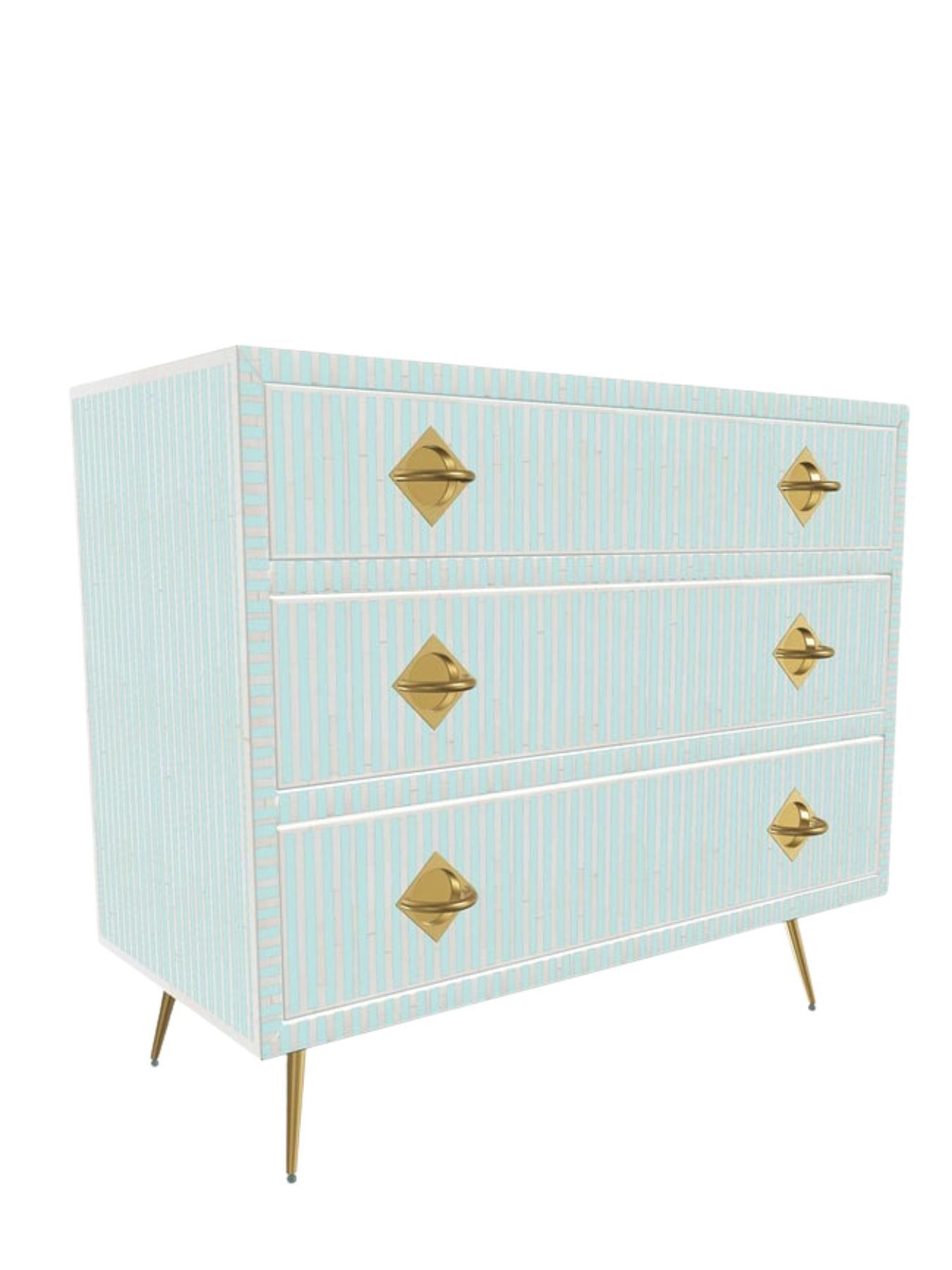 Inlay Chest of Drawers - Waterfall