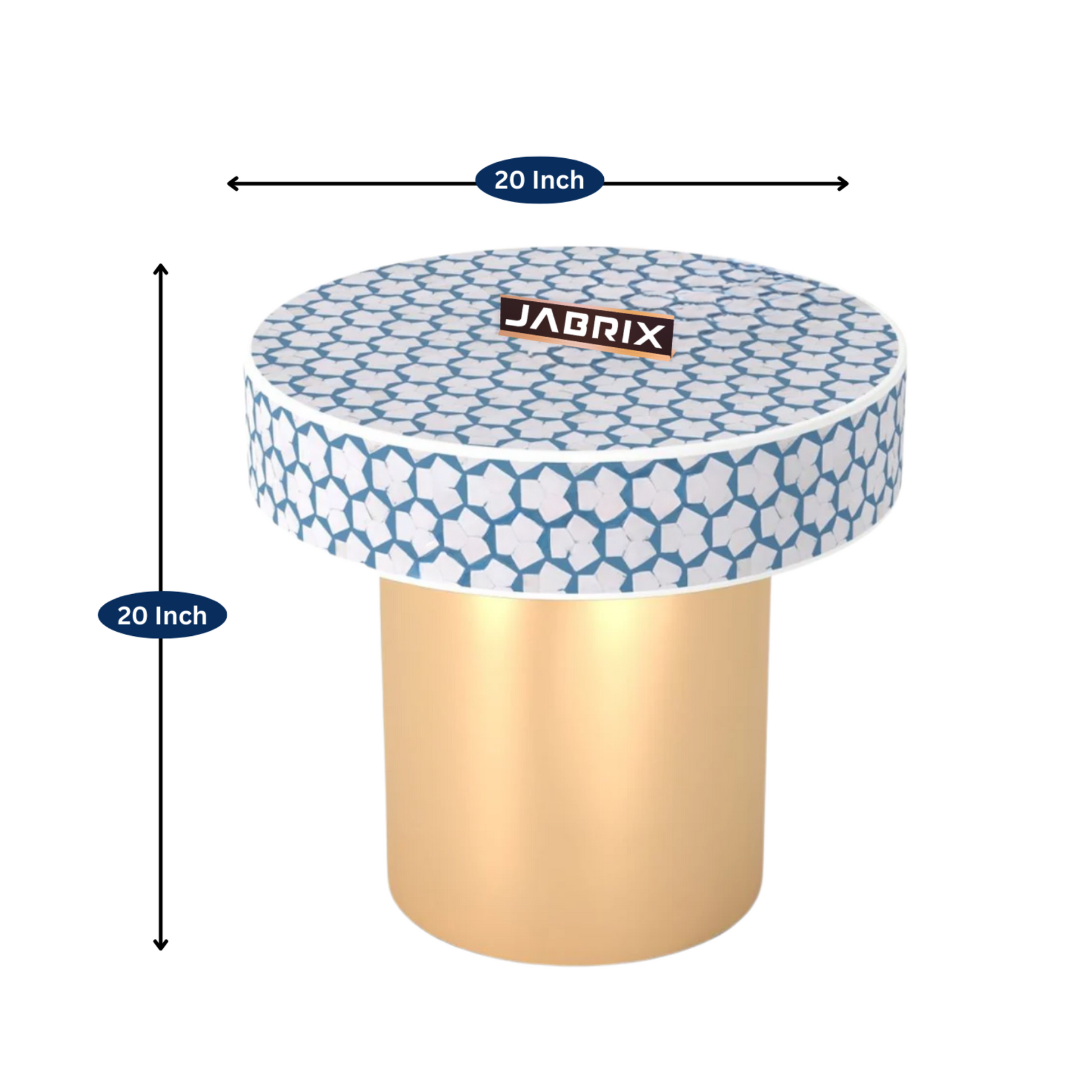Inlay Round Side Table- Targua