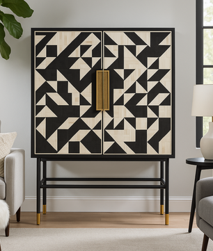 Inlay Storage Cabinet - Kingsley