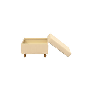 Modern Trunk Storage Ottoman-Beige