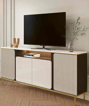Modern Stone Cabinet TV Stand