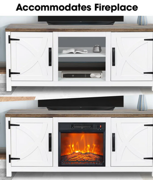 Modern White  TV Stand Cabinet