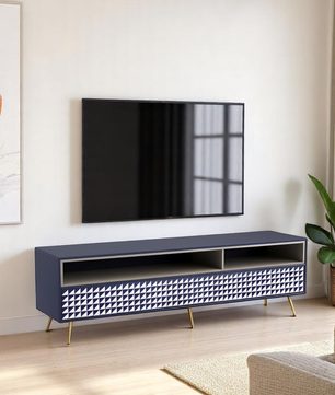 Inlay Media Unit with Drawers