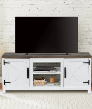 Modern White  TV Stand Cabinet