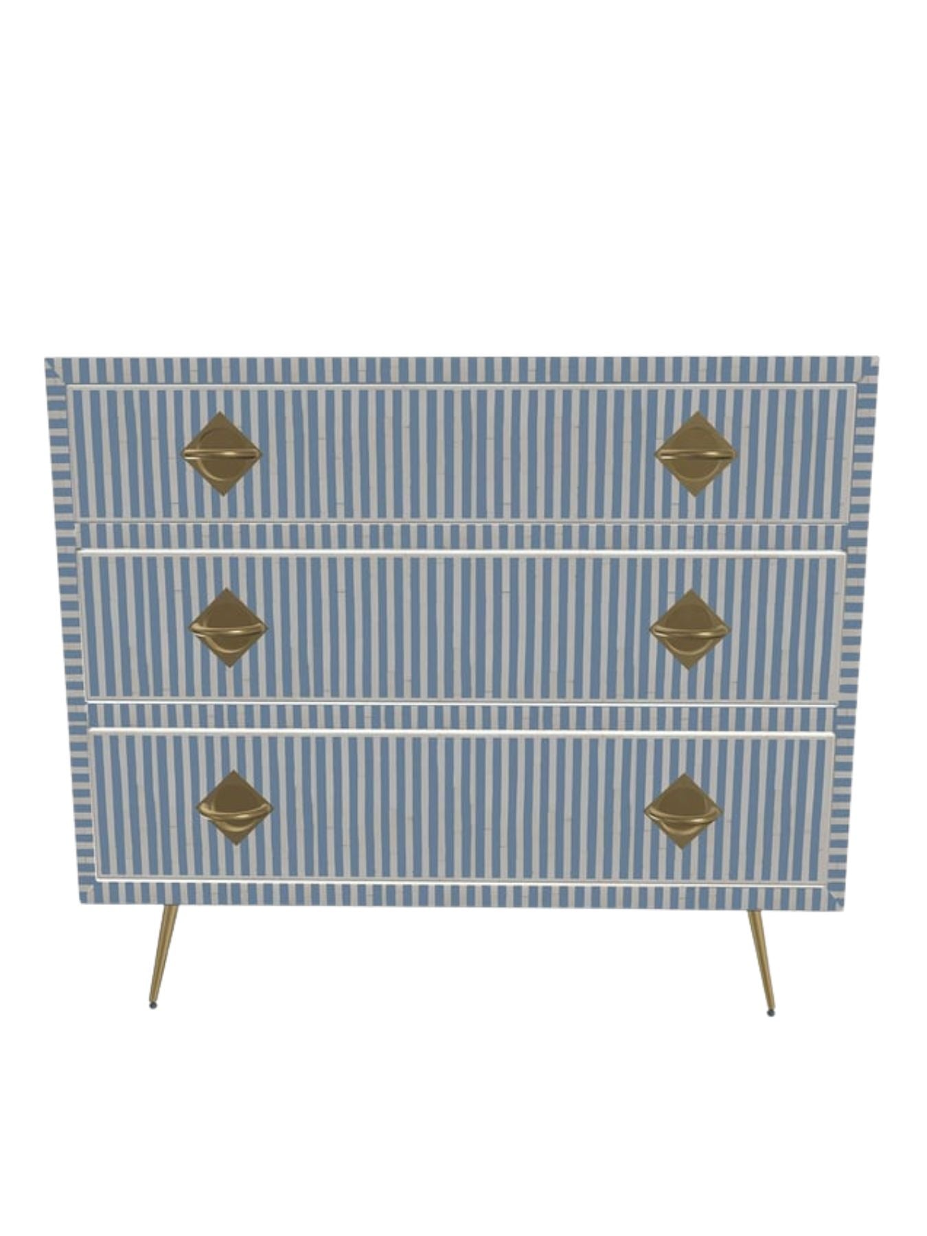 Inlay Chest of Drawers - Waterfall