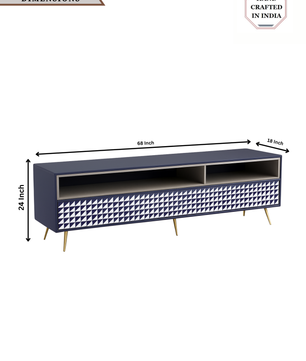 Inlay Media Unit with Drawers