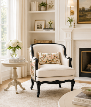Zoria Floral Wing Accent Chair