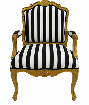 Fernlily Maharaja Chair - Black & White