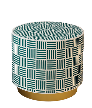 Inlay Round Side Table-