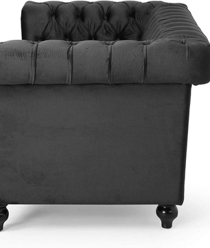 Brinkhaven Tufted Loveseat with Nailhead Trim - Velvet