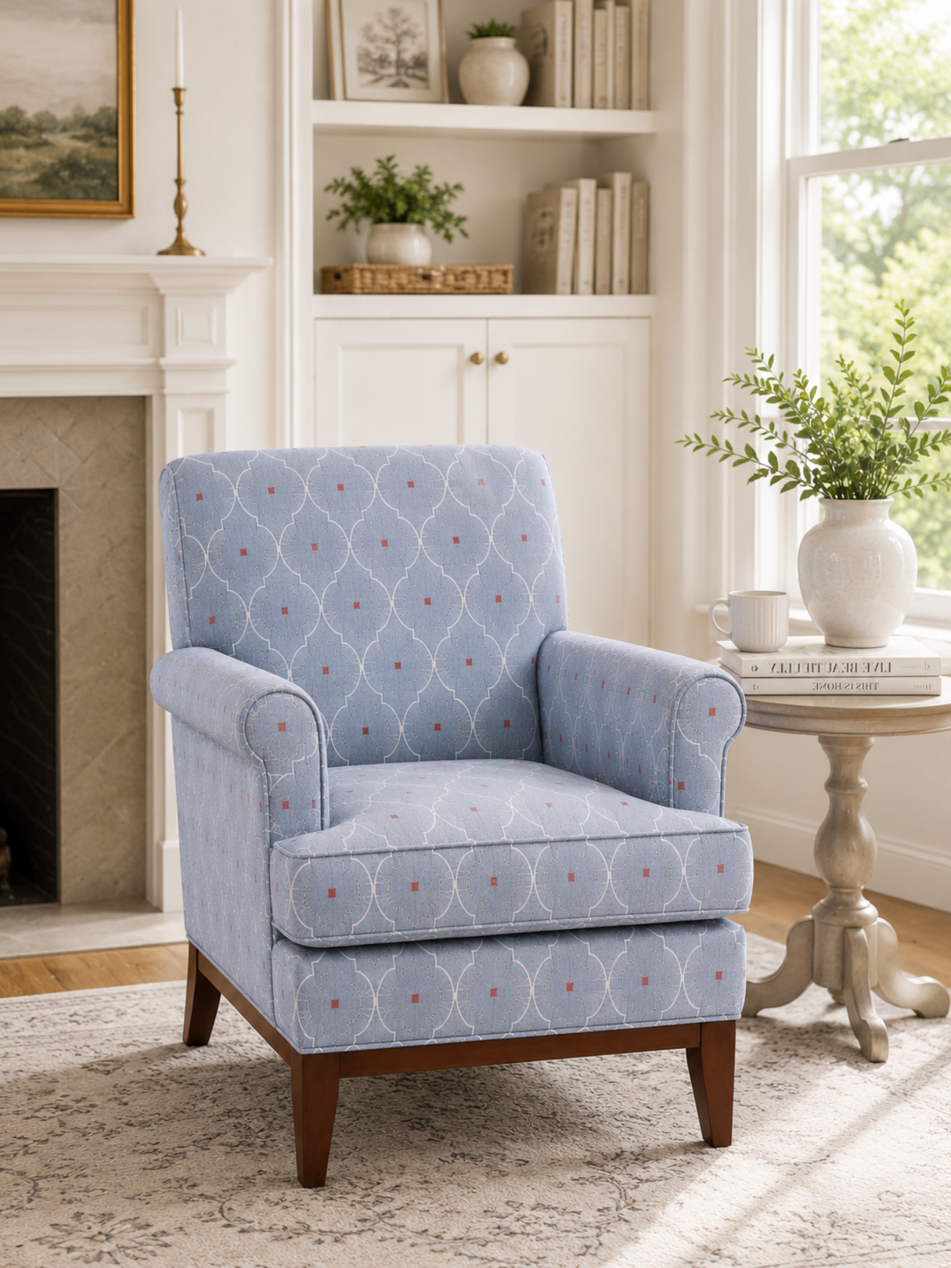 Aurelle Ivory Accent Chair