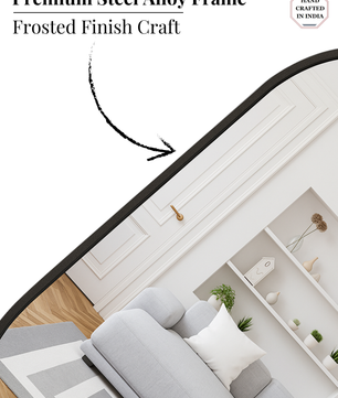 Classic Oblong Mirror- Black