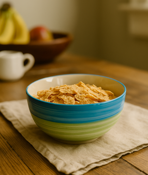 Sunset Stripe Ceramic Bowl