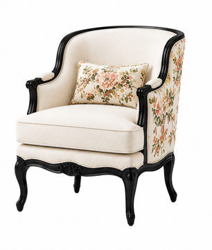 Zoria Floral Wing Accent Chair