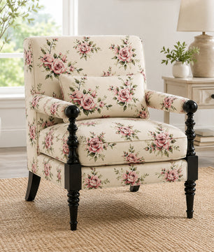 Davey Teak Wood Accent chairs in Multicolour