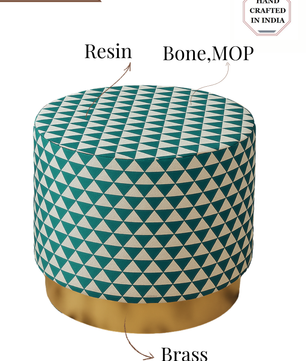 Inlay Round Side Table
