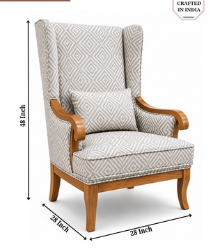 Aurela Premium Wingback Lounge Chair