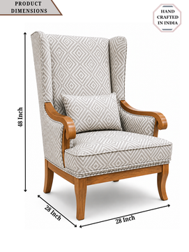 Aurela Premium Wingback Lounge Chair