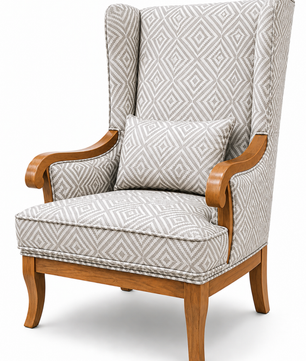 Aurela Premium Wingback Lounge Chair